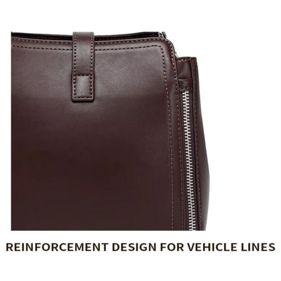 Trendy Genuine Suede Leather Shoulder Bag, Vintage Cowhide Tote Crossbody - Picture 7 of 14